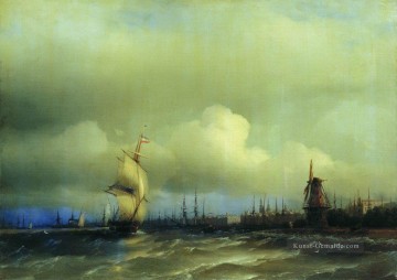  russisch malerei - Ansicht von Amsterdam 1854 Verspielt Ivan Aiwasowski russisch